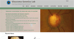 Desktop Screenshot of glaucomageneticslab.org