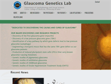 Tablet Screenshot of glaucomageneticslab.org